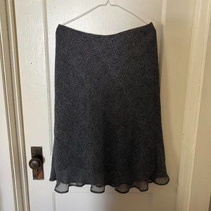 Jaclyn Smith Black Polka Dot Skirt With Lining